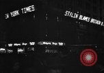 Image of New York Times building marquee New York City USA, 1948, second 13 stock footage video 65675044605