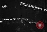 Image of New York Times building marquee New York City USA, 1948, second 16 stock footage video 65675044605