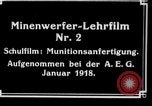 Image of munitions manufacture Germany, 1918, second 10 stock footage video 65675044652
