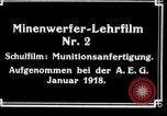Image of munitions manufacture Germany, 1918, second 11 stock footage video 65675044652