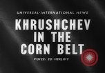 Immagine di Nikita Khrushchev Coon Rapids Iowa USA, 1959, secondo 3 filmato di repertorio 65675044709