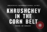 Immagine di Nikita Khrushchev Coon Rapids Iowa USA, 1959, secondo 5 filmato di repertorio 65675044709