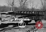 Image of folding bridge Virginia United States USA, 1955, second 5 stock footage video 65675044721