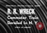 Immagine di Fatto deragliare treni pendolari New York United States USA, 1957, secondo 16 filmato di repertorio 65675044727