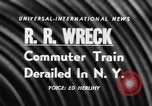 Immagine di Fatto deragliare treni pendolari New York United States USA, 1957, secondo 18 filmato di repertorio 65675044727