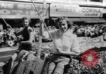 Image of Lions parade San Francisco California USA, 1957, second 31 stock footage video 65675044728
