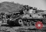 Image of US Army M4 Sherman tanks in Korean War Korea, 1952, second 3 stock footage video 65675044764