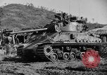 Image of US Army M4 Sherman tanks in Korean War Korea, 1952, second 4 stock footage video 65675044764