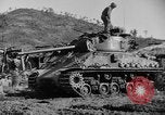 Image of US Army M4 Sherman tanks in Korean War Korea, 1952, second 8 stock footage video 65675044764