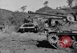 Image of US Army M4 Sherman tanks in Korean War Korea, 1952, second 11 stock footage video 65675044764