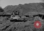 Image of US Army M4 Sherman tanks in Korean War Korea, 1952, second 28 stock footage video 65675044764