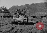Image of US Army M4 Sherman tanks in Korean War Korea, 1952, second 30 stock footage video 65675044764