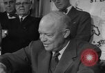 Image of President Dwight Eisenhower Washington DC USA, 1954, second 17 stock footage video 65675044780
