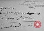 Image of President Dwight Eisenhower Washington DC USA, 1954, second 24 stock footage video 65675044780