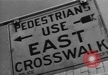 Image of Traffic signs Washington DC USA, 1949, second 14 stock footage video 65675044864