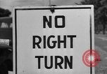 Image of Traffic signs Washington DC USA, 1949, second 20 stock footage video 65675044864