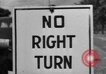 Image of Traffic signs Washington DC USA, 1949, second 22 stock footage video 65675044864