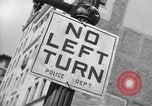 Image of Traffic signs Washington DC USA, 1949, second 36 stock footage video 65675044864