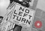 Image of Traffic signs Washington DC USA, 1949, second 39 stock footage video 65675044864
