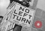 Image of Traffic signs Washington DC USA, 1949, second 40 stock footage video 65675044864