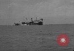 Image of Keystone B-3 bomber drops bomb on target ship Pacific Ocean, 1925, second 16 stock footage video 65675044869