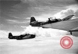 Image of Formation of U.S. Navy Grumman TBF Avenger aircraft Pacific Ocean, 1944, second 3 stock footage video 65675044903
