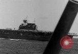 Image of U.S. Navy Task Force 8 attacking Japanese in Marshall Islands Pacific Ocean, 1942, second 3 stock footage video 65675044983