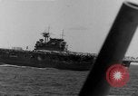 Image of U.S. Navy Task Force 8 attacking Japanese in Marshall Islands Pacific Ocean, 1942, second 4 stock footage video 65675044983