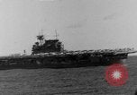Image of U.S. Navy Task Force 8 attacking Japanese in Marshall Islands Pacific Ocean, 1942, second 8 stock footage video 65675044983