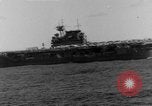 Image of U.S. Navy Task Force 8 attacking Japanese in Marshall Islands Pacific Ocean, 1942, second 9 stock footage video 65675044983