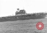 Image of U.S. Navy Task Force 8 attacking Japanese in Marshall Islands Pacific Ocean, 1942, second 10 stock footage video 65675044983