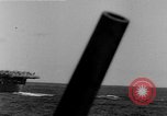 Image of U.S. Navy Task Force 8 attacking Japanese in Marshall Islands Pacific Ocean, 1942, second 23 stock footage video 65675044983