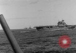 Image of U.S. Navy Task Force 8 attacking Japanese in Marshall Islands Pacific Ocean, 1942, second 35 stock footage video 65675044983
