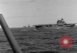 Image of U.S. Navy Task Force 8 attacking Japanese in Marshall Islands Pacific Ocean, 1942, second 37 stock footage video 65675044983