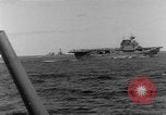 Image of U.S. Navy Task Force 8 attacking Japanese in Marshall Islands Pacific Ocean, 1942, second 38 stock footage video 65675044983