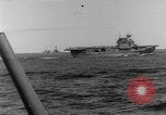 Image of U.S. Navy Task Force 8 attacking Japanese in Marshall Islands Pacific Ocean, 1942, second 39 stock footage video 65675044983