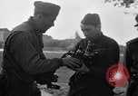 Image of American and Soviet troops meeting Germany, 1945, second 7 stock footage video 65675045004