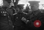 Image of American and Soviet troops meeting Germany, 1945, second 30 stock footage video 65675045004