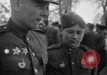 Image of American and Soviet troops meeting Germany, 1945, second 34 stock footage video 65675045004