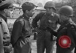 Image of American and Soviet troops meeting Germany, 1945, second 59 stock footage video 65675045004