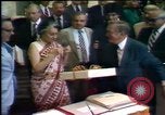 Standbild indische Premierministerin Indira Gandhi United States USA, 1982, aus Sekunde 58 historischem Filmmaterial Videoclip 65675045034