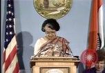 Standbild indische Premierministerin Indira Gandhi United States USA, 1982, aus Sekunde 22 historischem Filmmaterial Videoclip 65675045036