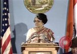 Standbild indische Premierministerin Indira Gandhi United States USA, 1982, aus Sekunde 23 historischem Filmmaterial Videoclip 65675045036