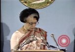 Standbild indische Premierministerin Indira Gandhi United States USA, 1982, aus Sekunde 35 historischem Filmmaterial Videoclip 65675045036