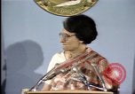 Standbild indische Premierministerin Indira Gandhi United States USA, 1982, aus Sekunde 41 historischem Filmmaterial Videoclip 65675045036