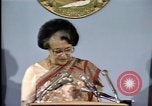 Standbild indische Premierministerin Indira Gandhi United States USA, 1982, aus Sekunde 46 historischem Filmmaterial Videoclip 65675045036