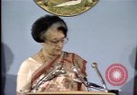 Standbild indische Premierministerin Indira Gandhi United States USA, 1982, aus Sekunde 47 historischem Filmmaterial Videoclip 65675045036