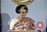 Standbild indische Premierministerin Indira Gandhi United States USA, 1982, aus Sekunde 54 historischem Filmmaterial Videoclip 65675045036