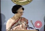 Standbild indische Premierministerin Indira Gandhi United States USA, 1982, aus Sekunde 55 historischem Filmmaterial Videoclip 65675045036