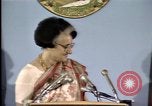 Standbild indische Premierministerin Indira Gandhi United States USA, 1982, aus Sekunde 56 historischem Filmmaterial Videoclip 65675045036